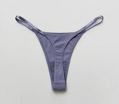 Sexy Women Panties G String Candy Color Thong Cotton Seamless Girls Briefs Fitness Low Waist T-back Intimates Size S-XL