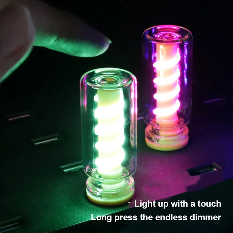 Bombilla LED USB Retro 5V Atenuable Táctil para Coche | Luz Decorativa Camping