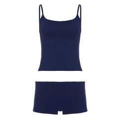 Women’s Backless Lounge Tank & Shorts Set