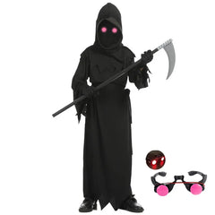 Kids Grim Reaper Costume – Skeleton Glow Halloween Outfit