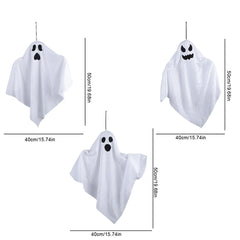 1/3PCS Spooky Ghost Halloween Decoration Waterproof Halloween LED Fabric Hanging Ghost Light for Lawn Garden Home Party Decor