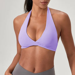 FlexiFit Halter: Stylish Yoga Gym Bra for Women