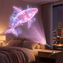 Ocean USB Projector Night Light | 8 Replaceable Lamp Sheets for Ambient Home Ceiling Lighting