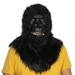 Movable Mouth Fox Mask Halloween Costume Cosplay Party Mouth Mover Wolf Masks Animal Panda Husky Orangutan Artificial Fur Mask