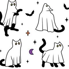 Ghost Cat Glass Cups