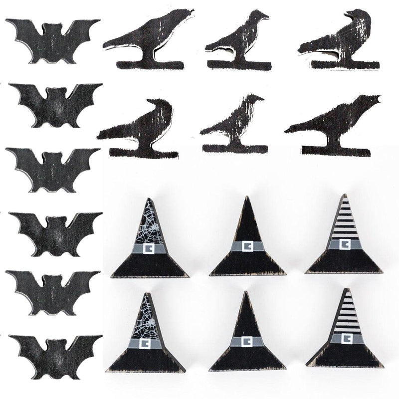 Halloween Wood 6pk