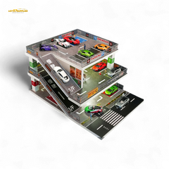 Shou Cang Jia Japanese Ramp Parking Lot Dark Green 73449B 1:64