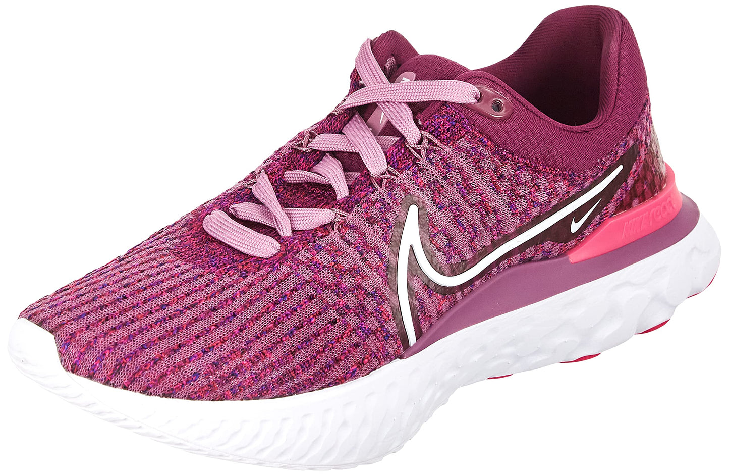 Nike Womens React Infinity Run FK 3 Active Running Shoes Purple 6.5 Medium (BM)