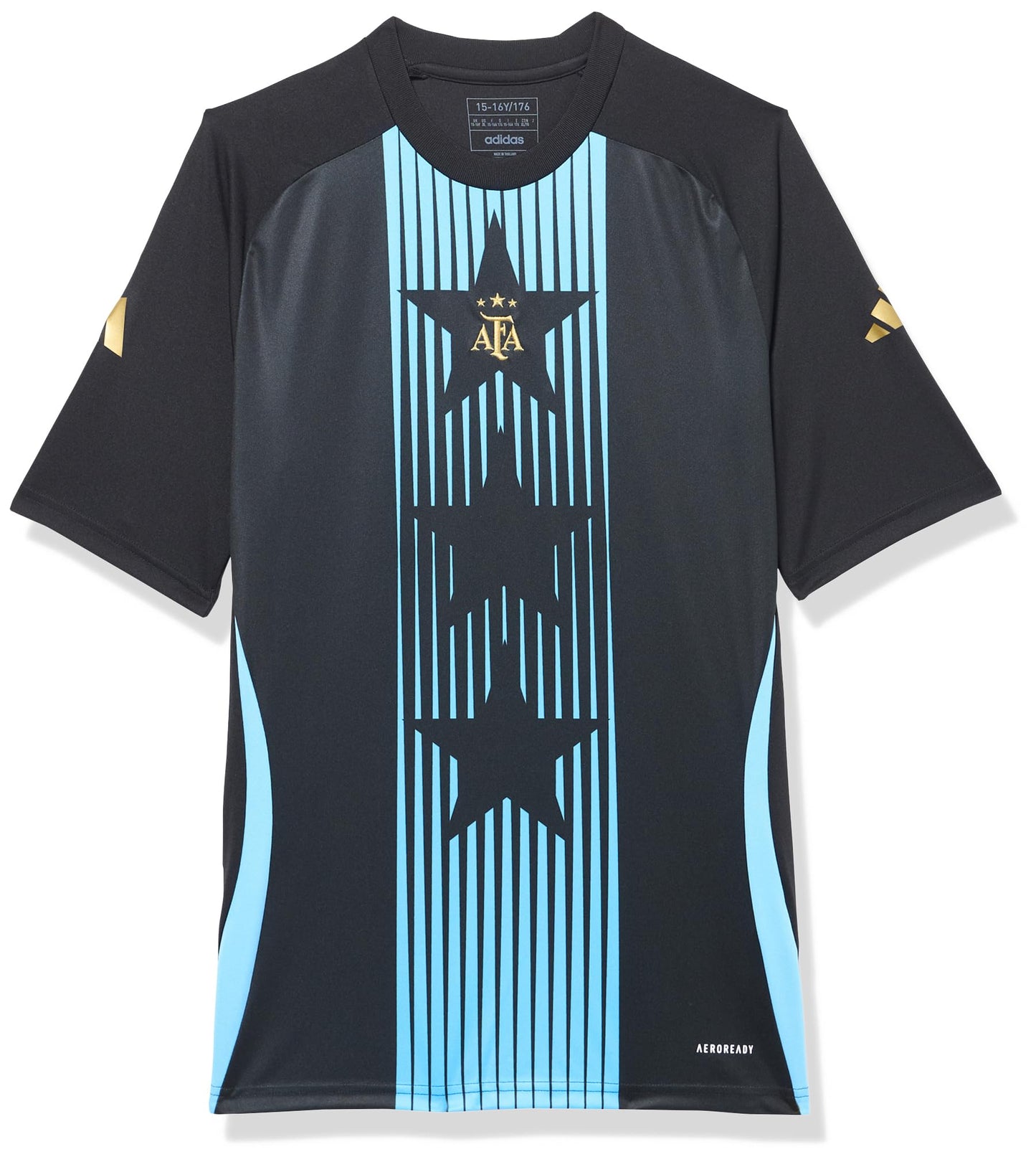 adidas Unisex Kids Argentina Pre-Match Jersey Black/Blue Burst Small