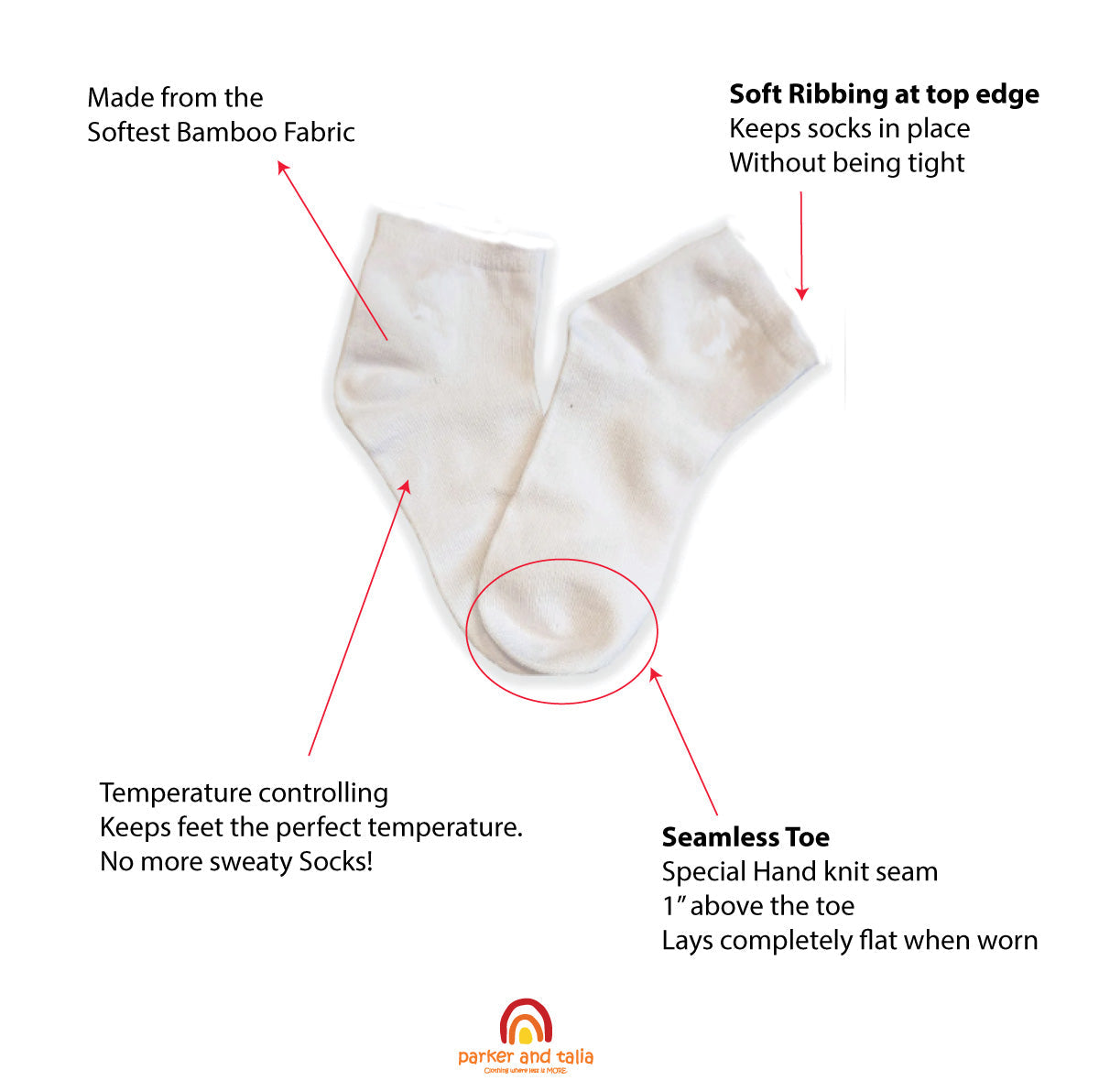 Ankle SmoothToe™ Socks – 5 Pack (Multi Color)