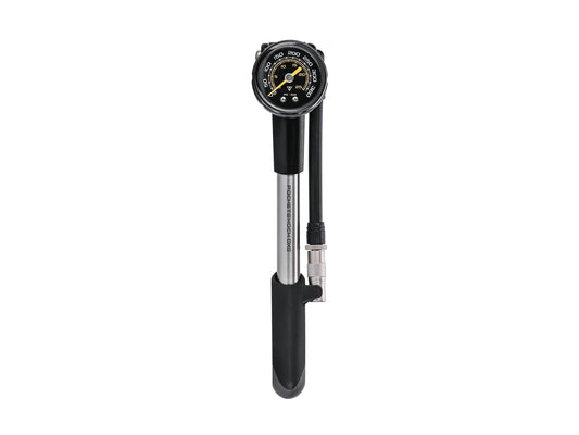 Topeak 360 PSI/24.8 Bar Pocket Shock DXG With Dial Gauge  Black/Silver