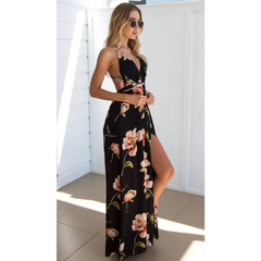 Backless Long Summer Dress
