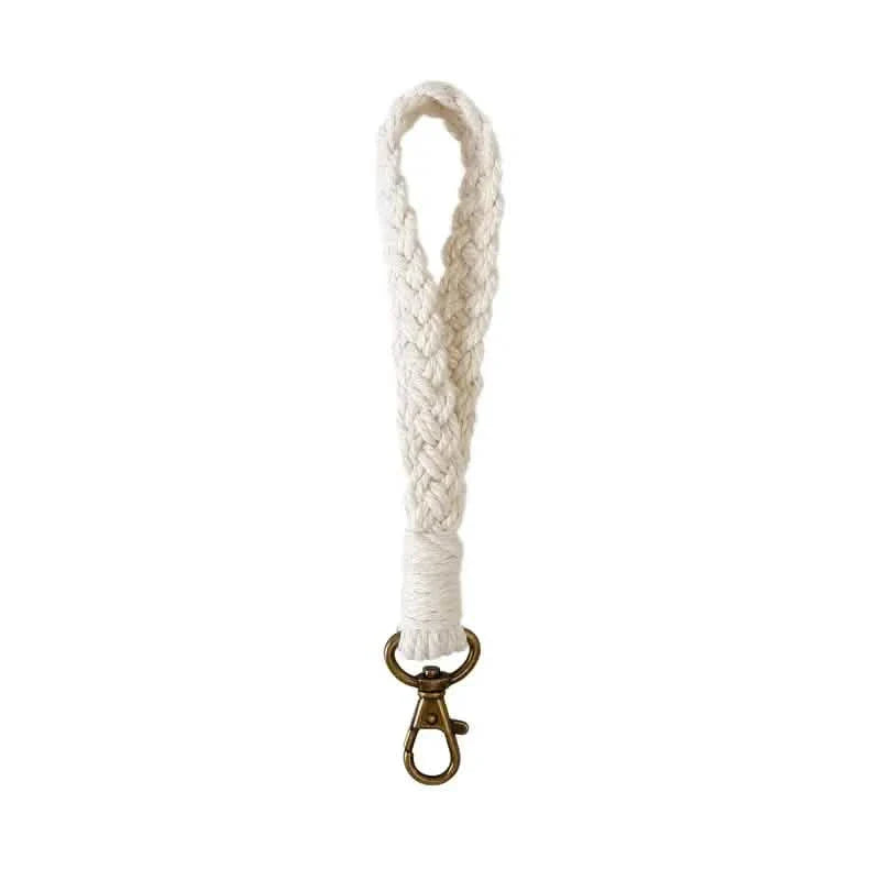 Boho Handmade Wristlet Bracelet Keyring