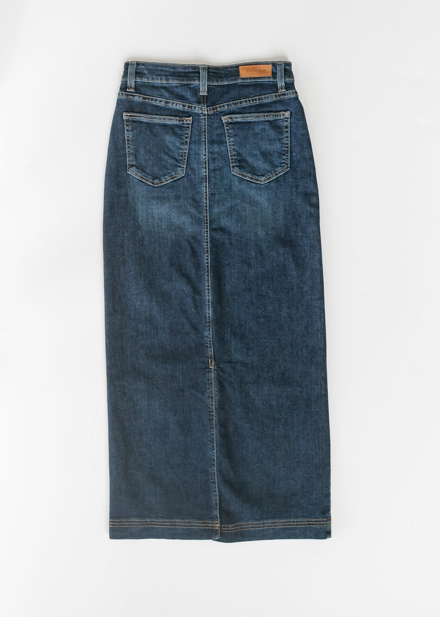 Bria Dark Wash Denim Maxi Skirt - FINAL SALE