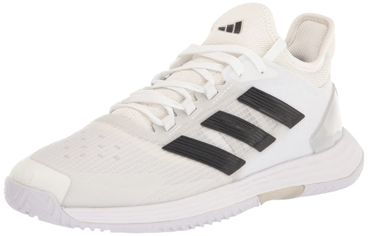 adidas mens Adizero Ubersonic 4.1 White/Core Black/Matte Silver 10