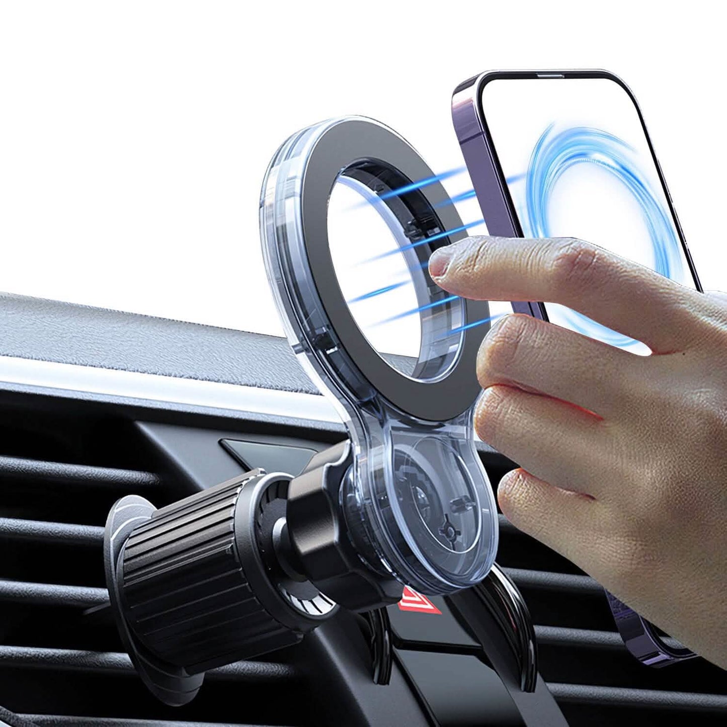 Car Mount Magnetic Phone Holder For Car 360° Rotation