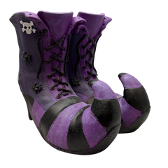 Halloween Witch Boots - Purple