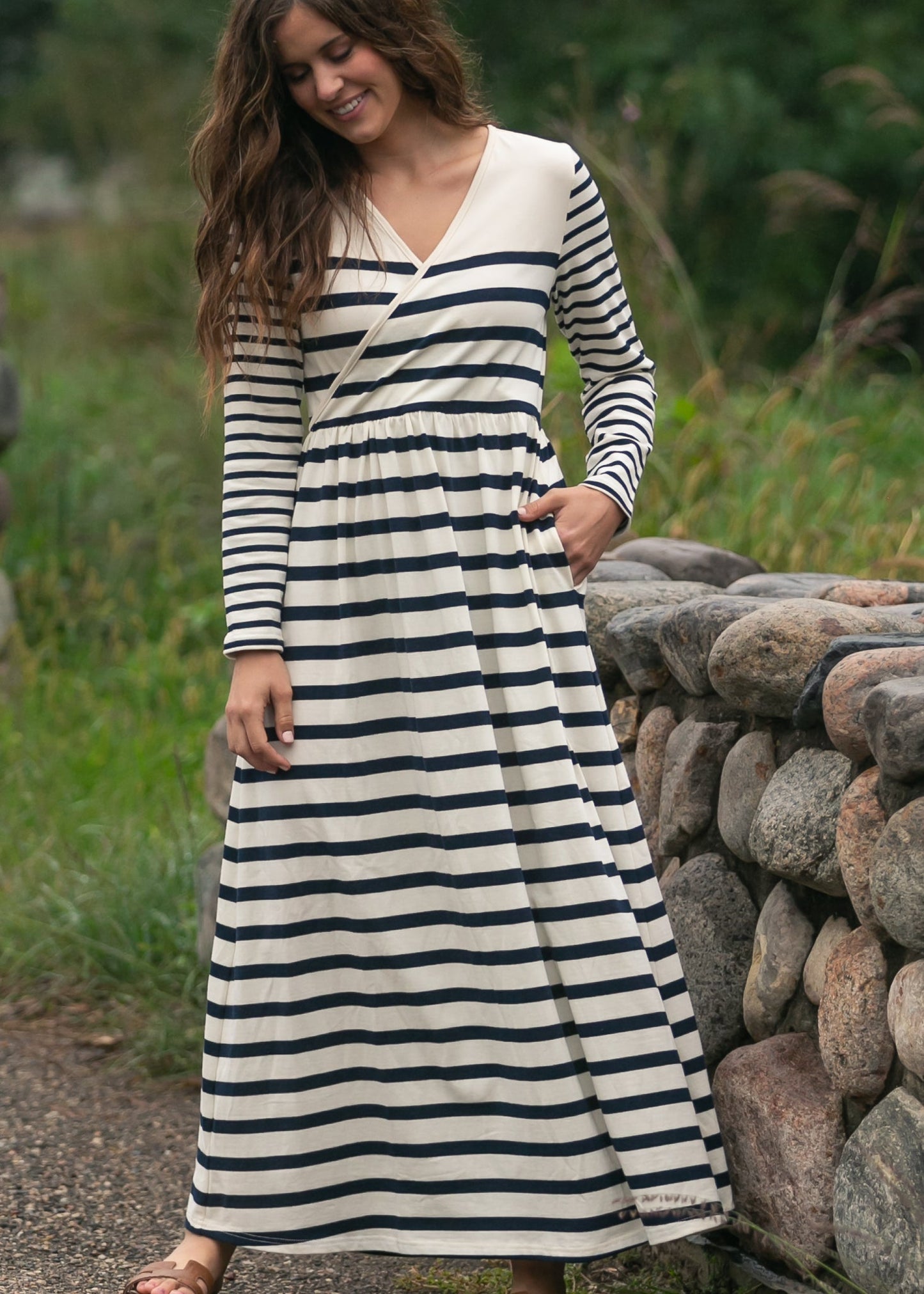 Celeste Striped Knit Maxi Dress - FINAL SALE