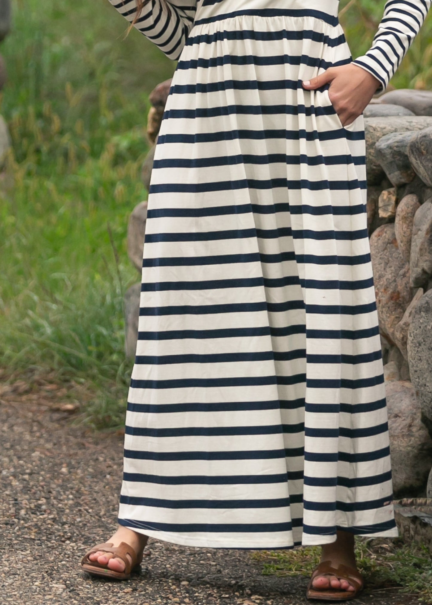 Celeste Striped Knit Maxi Dress - FINAL SALE