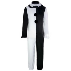 Terrifier 2 Art The Clown Cosplay Costume – Jumpsuit & Mask Halloween Set