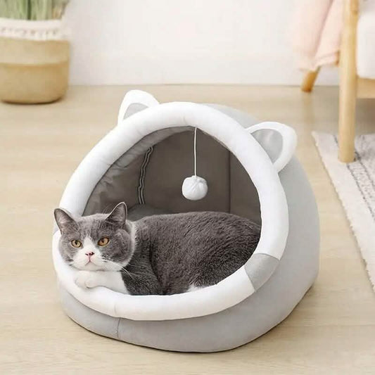 Contemporary Polyester Fiber Cat Bed
