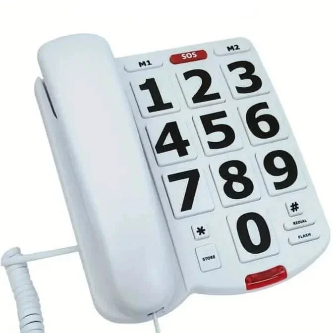 Corded Landline Telephone with Big Buttons for Seniors Home Phone