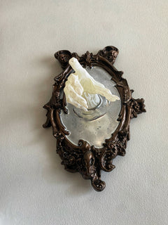 Spectral Hand Wall Plaque, Large White Version, Resin | Victorian Gothic Haunted Wall Art |Ghost Hand for Halloween, Spooky Home Decor