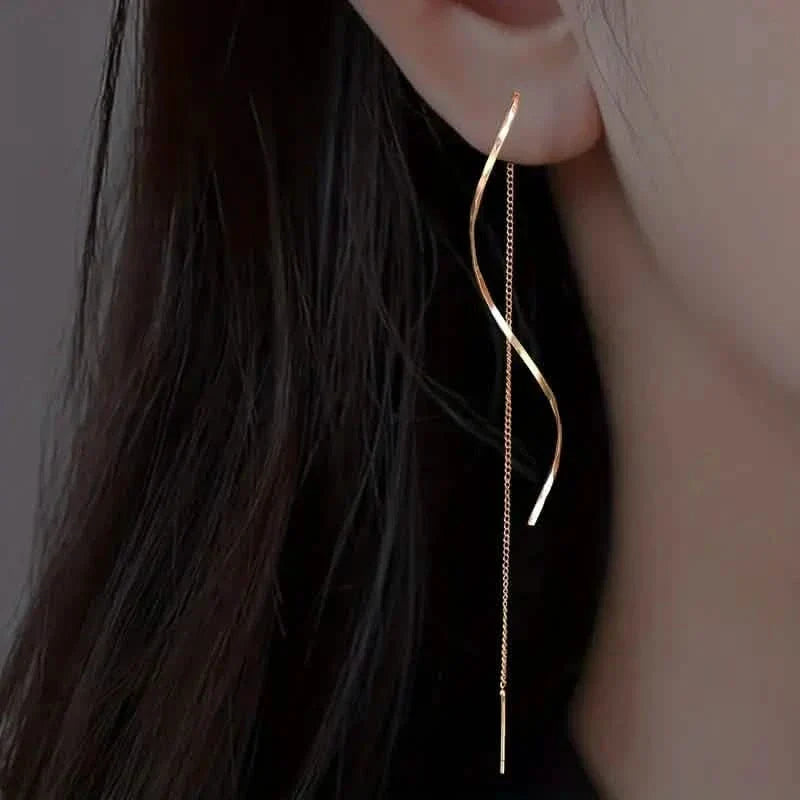Drop Earrings Golden S Design