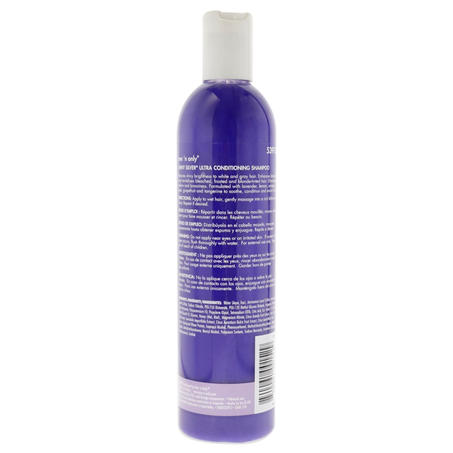 Shiny Silver Ultra Conditioning Shampoo by One n Only for Unisex - 12 oz Shampoo