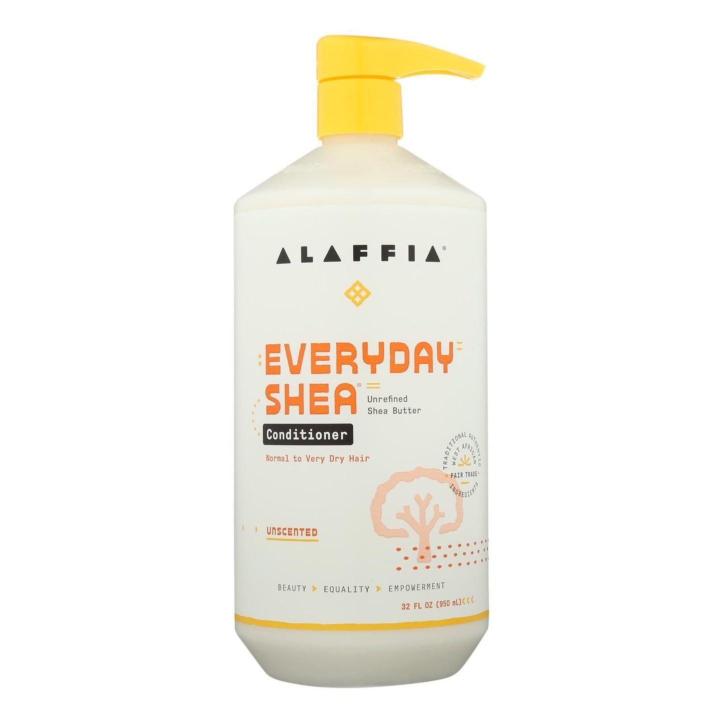 Alaffia Everyday Shea Moisturizing Unscented Conditioner - 1 Each - 32 Fz