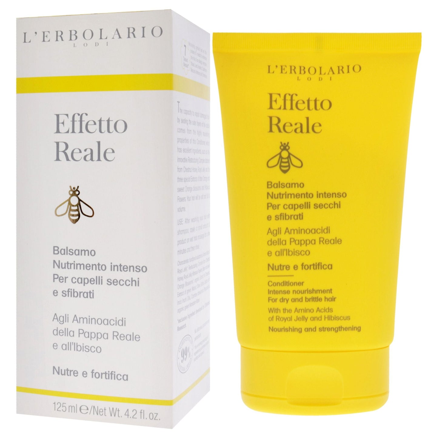 Effetto Reale Intense Nourishment Conditioner by LErbolario for Unisex - 4.2 oz Conditioner
