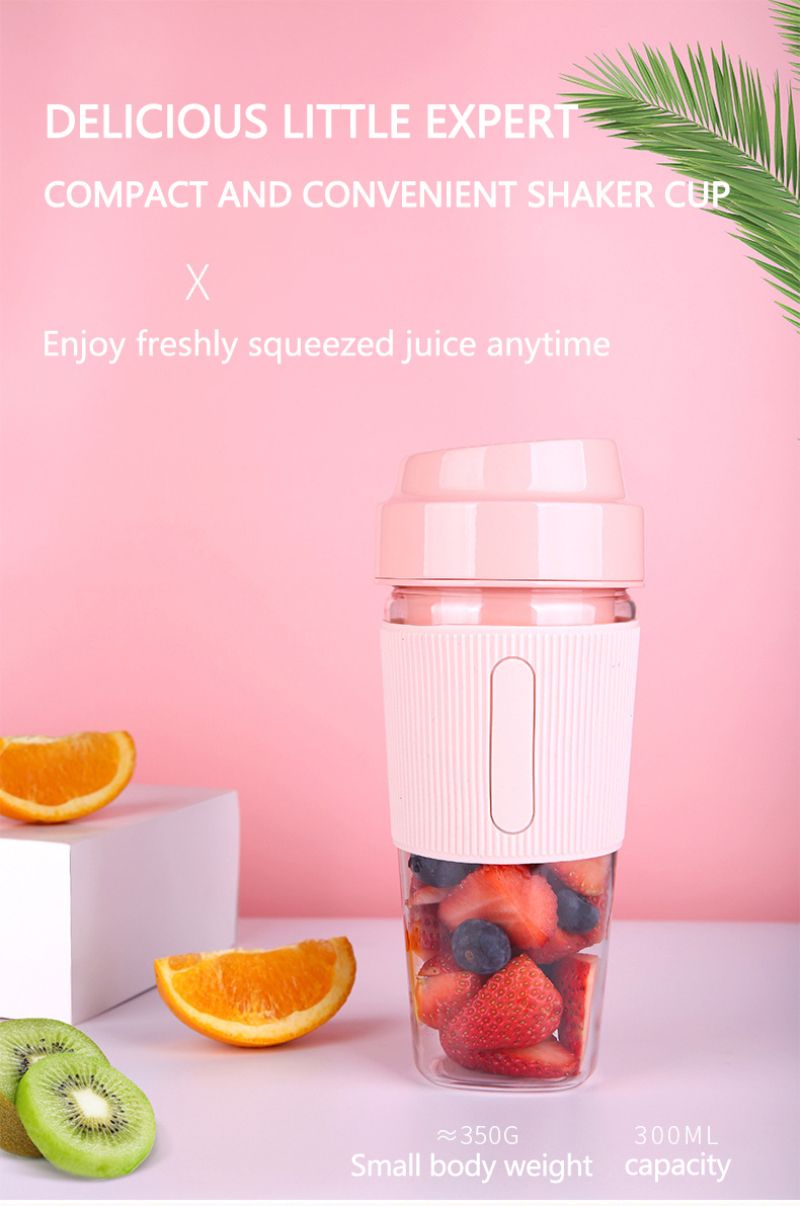 1PC Portable Blender; One-handed Drinking Mini Blender For Shakes And Smoothies With Rechargeable USB