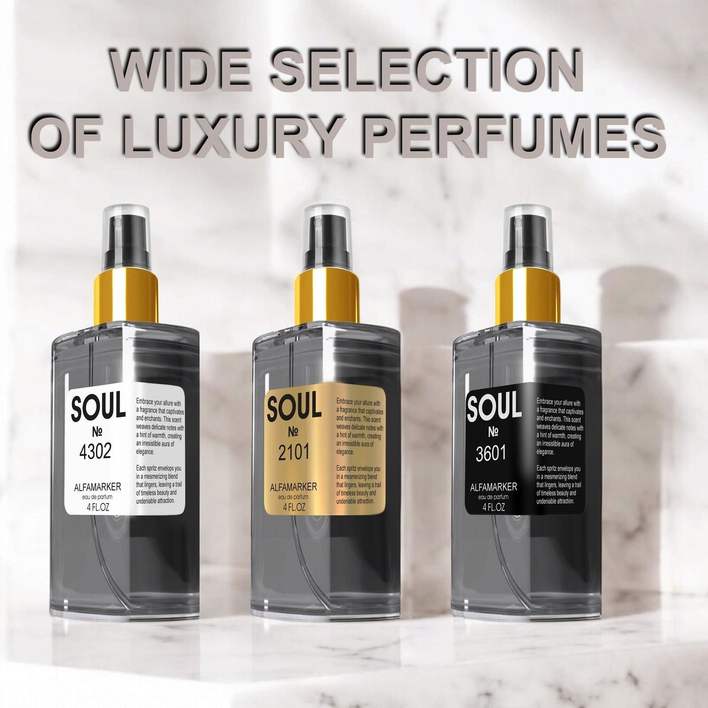 SOUL No. 2901 Impression of Be Delicious Fresh Blossom Perfume for Women Women Eau de Parfum Spray 4.0 Fl Oz 120 ml Long Lasting Fragrance