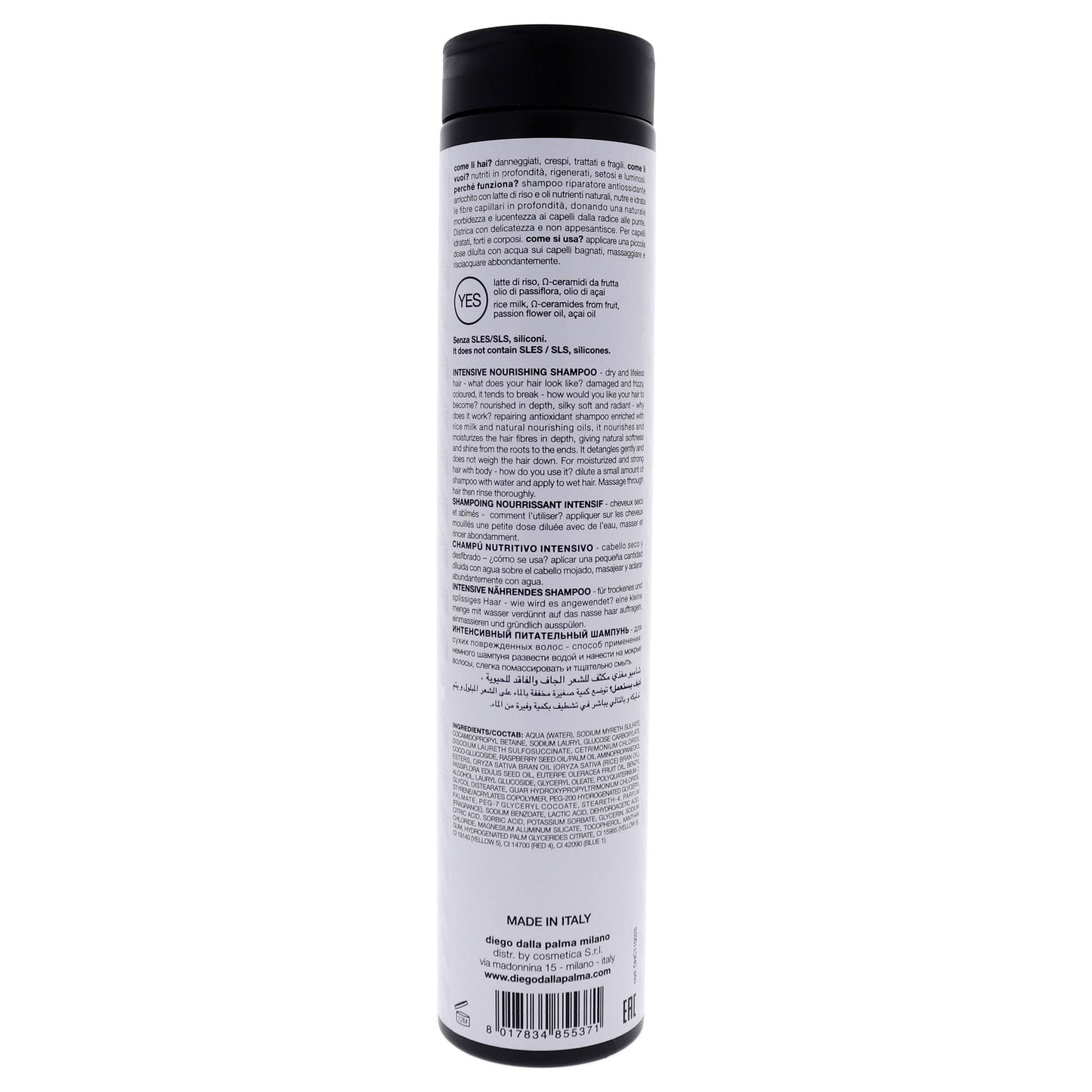 Saniprincipi Intensive Nourishing Shampoo by Diego Dalla Palma for Unisex - 8.5 oz Shampoo