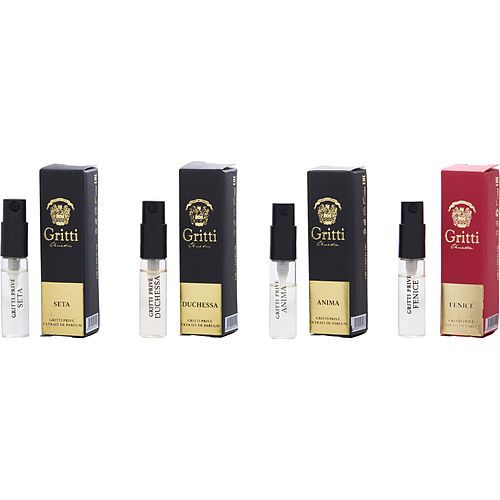 GRITTI VARIETY by Gritti PRIVE 1 SET WITH ANIMA & DUCHESSA & FENICE & SETA AND ALL ARE EXTRAIT DE PARFUM SPRAY VIALS