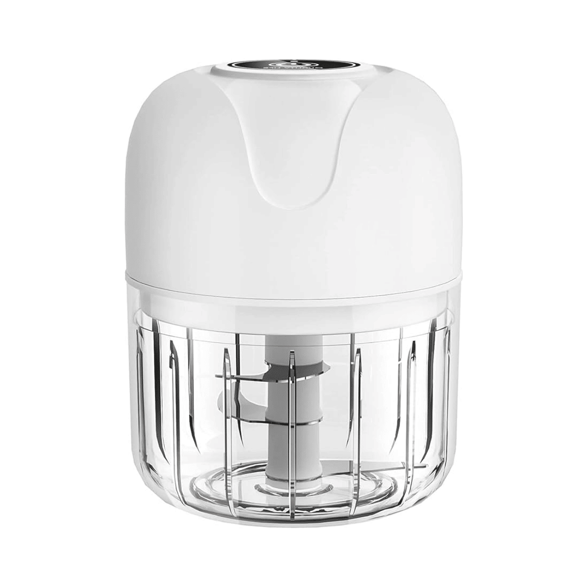 Mini Electric Garlic Chopper, Food Processors Small, Garlic Mincer Crusher Vegetable Chopper, Meat Grinder Masher Kitchen Tool, Portable Blender for Onion, Ginger, Veggie, Spice, Herb, Fruit, Nuts
