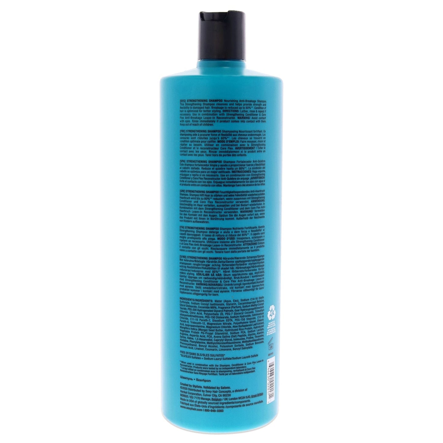 Healthy Sexy Hair Strengthening Shampoo by Sexy Hair for Unisex - 33.8 oz Shampoo