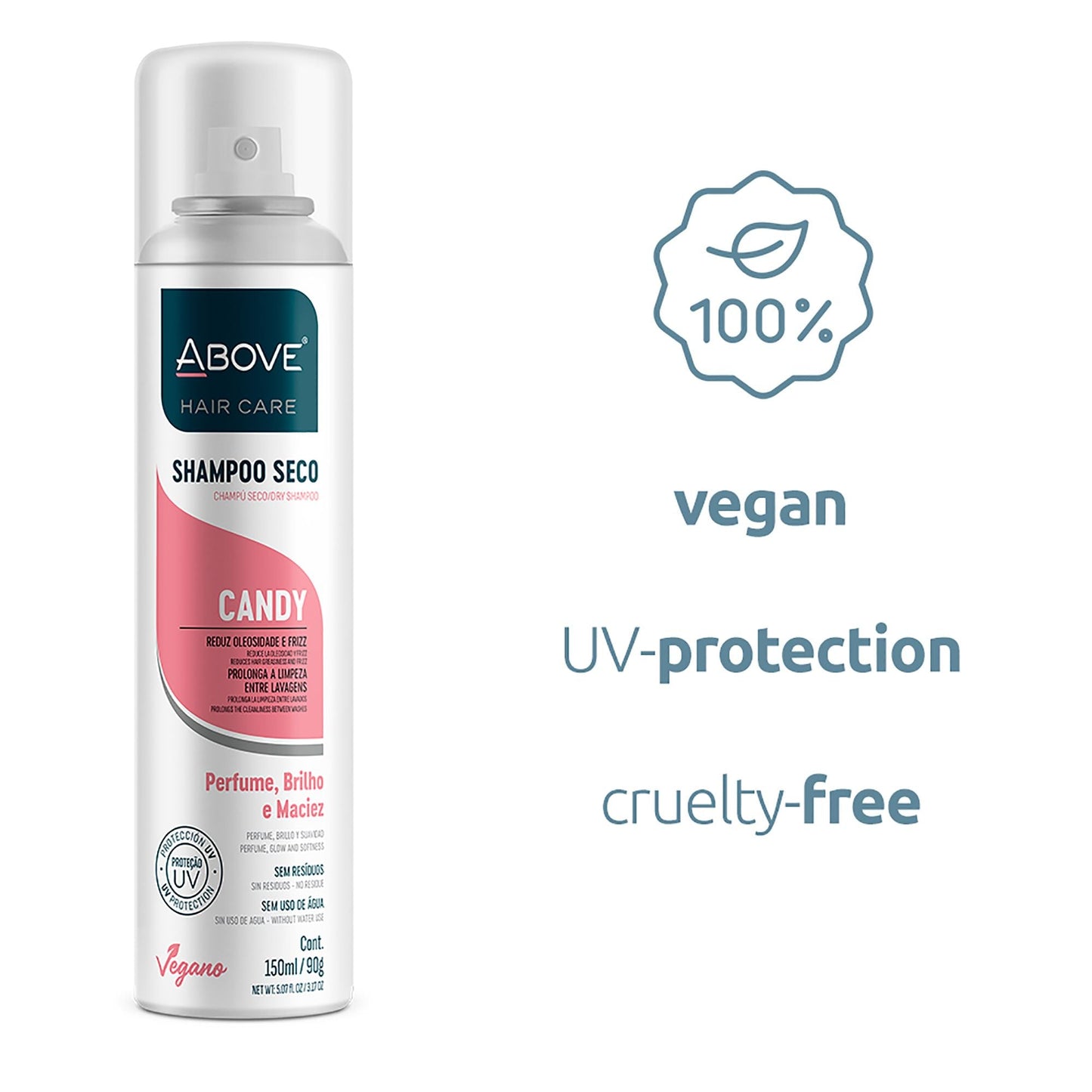 ABOVE Candy - Dry Shampoo - Absorbs Excess Oil Between Washes - Gives Softness and Shine to Your Strands - Does Not Leave Residue - Prevents Bad Odors with Red Fruits and Marshmallow Notes - 3.17 oz