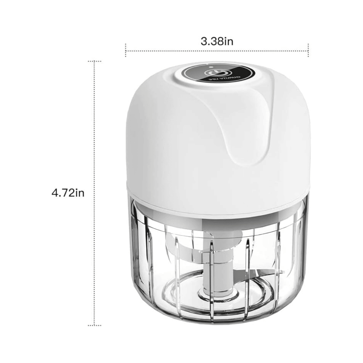 Mini Electric Garlic Chopper, Food Processors Small, Garlic Mincer Crusher Vegetable Chopper, Meat Grinder Masher Kitchen Tool, Portable Blender for Onion, Ginger, Veggie, Spice, Herb, Fruit, Nuts