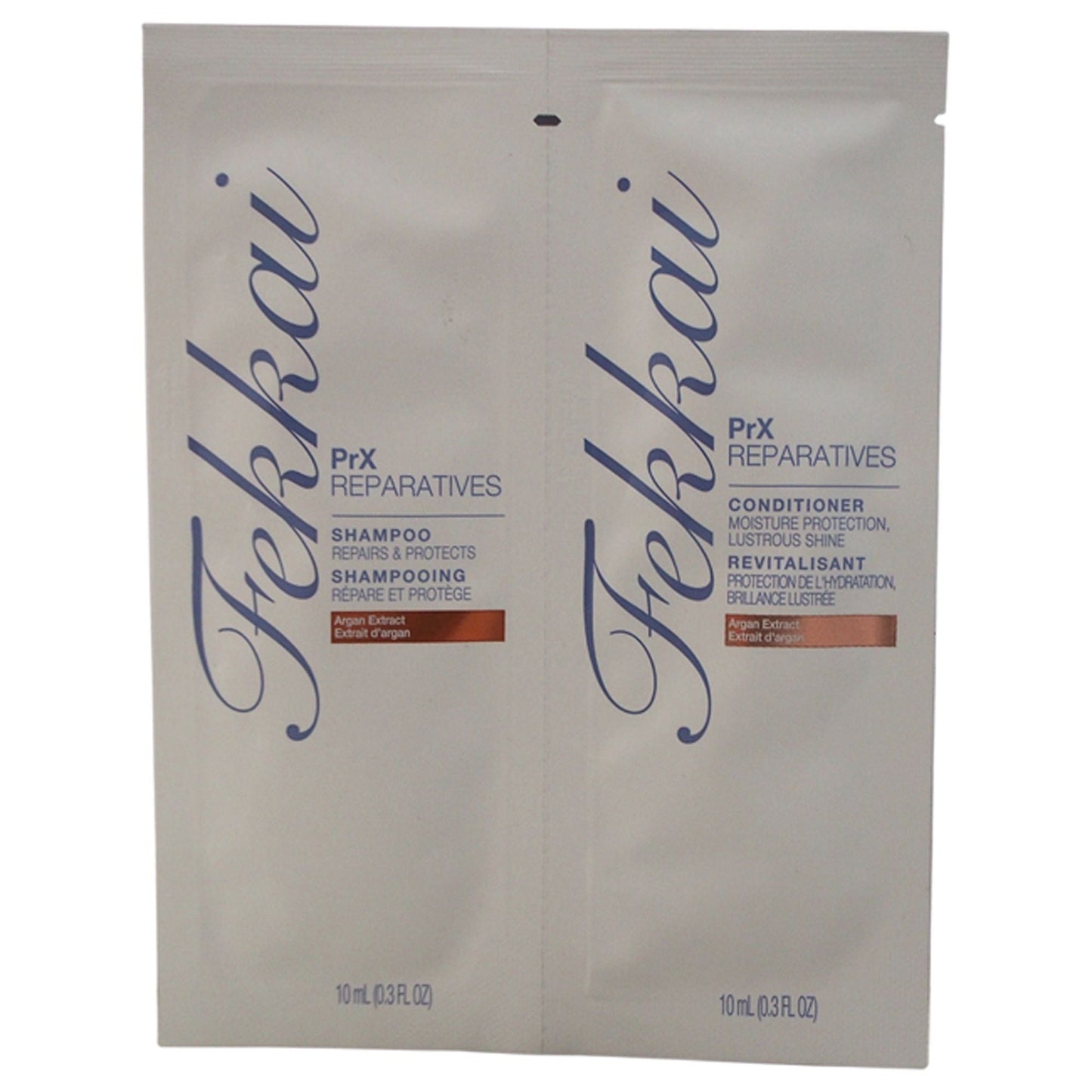 PRX Reparatives Shampoo & Conditioner Duo by Frederic Fekkai for Unisex - 2 x 0.3 oz Shampoo & Conditioner