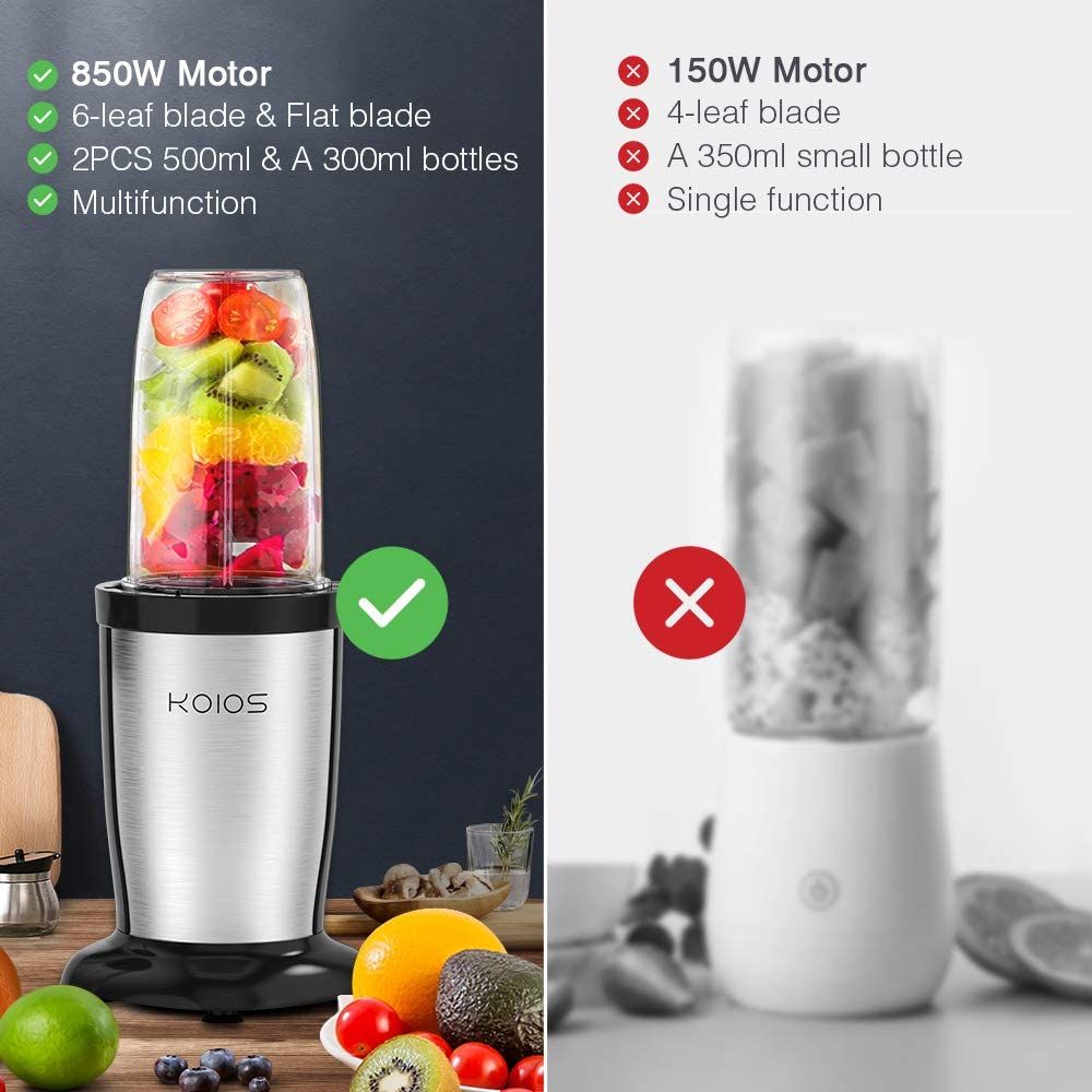 KOIOS 850W Personal Blender for Shakes and Smoothies