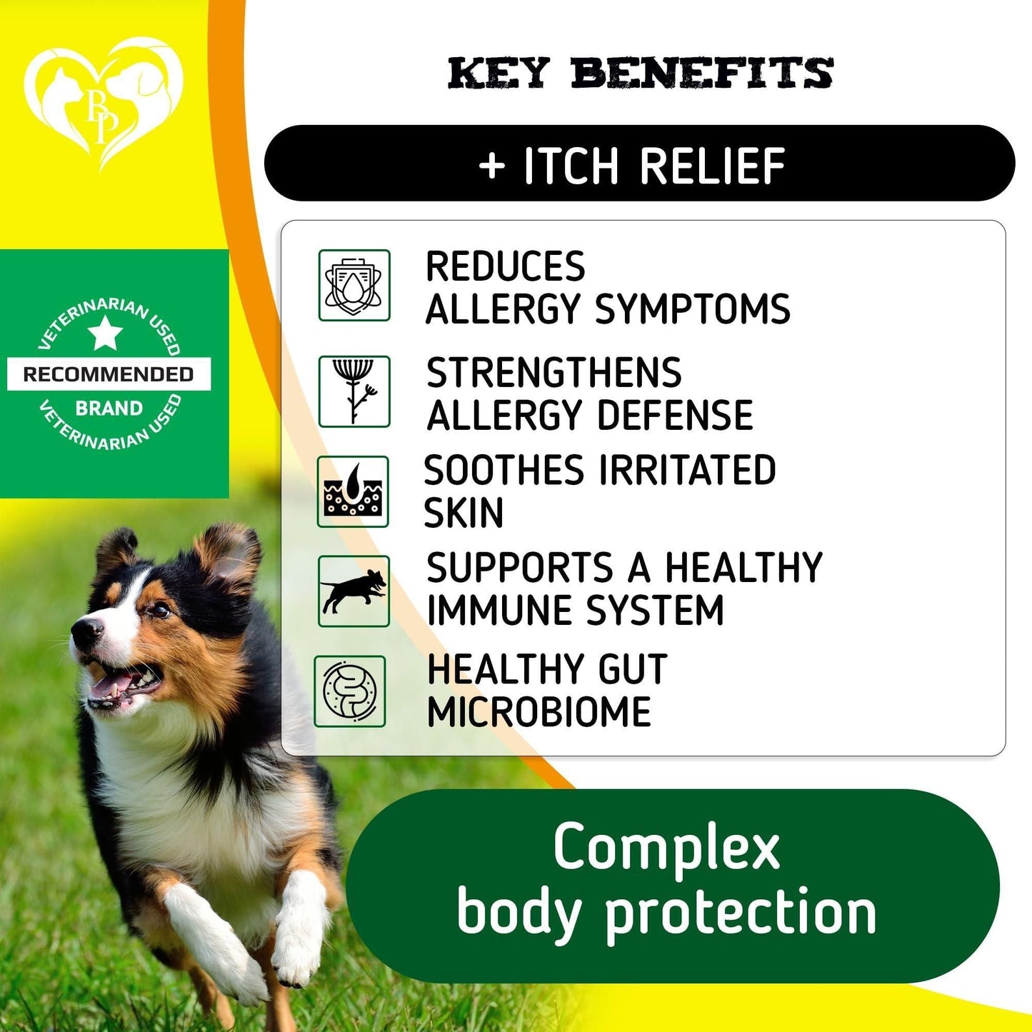 Dog Anti Itch Allergy Relief Chews Dry Itchy Skin Hot Spot Treatment with Probiotic Omega 3 Oil Immune Supplement Seasonal Allergies Medicine for Dogs Puppy 140 Bites