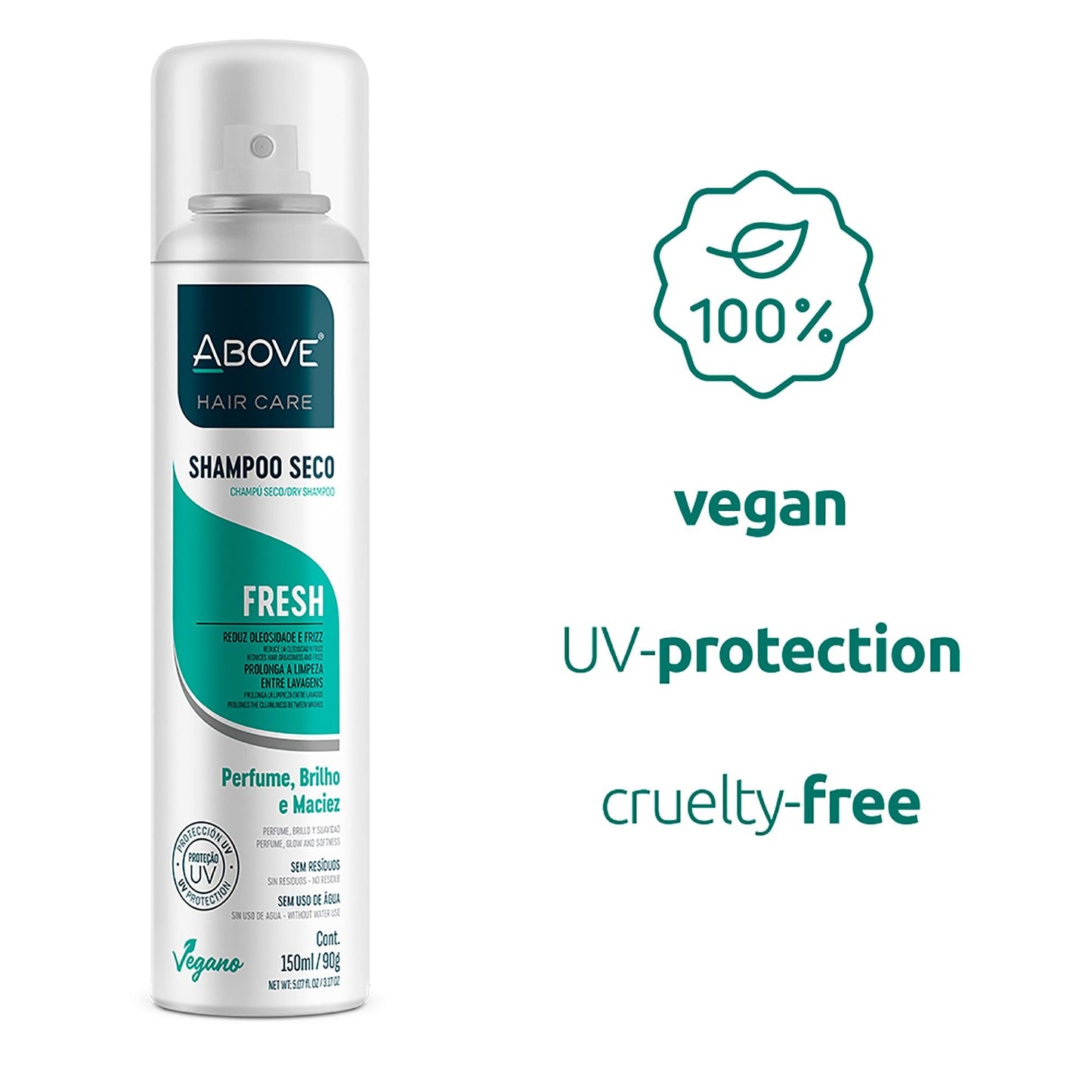 ABOVE Fresh - Dry Shampoo - Absorbs Excess Oil Between Washes - Gives Softness and Shine to Your Strands - Does Not Leave Residue - Prevents Bad Odors with Floral and Citrus Notes - 3.17 oz