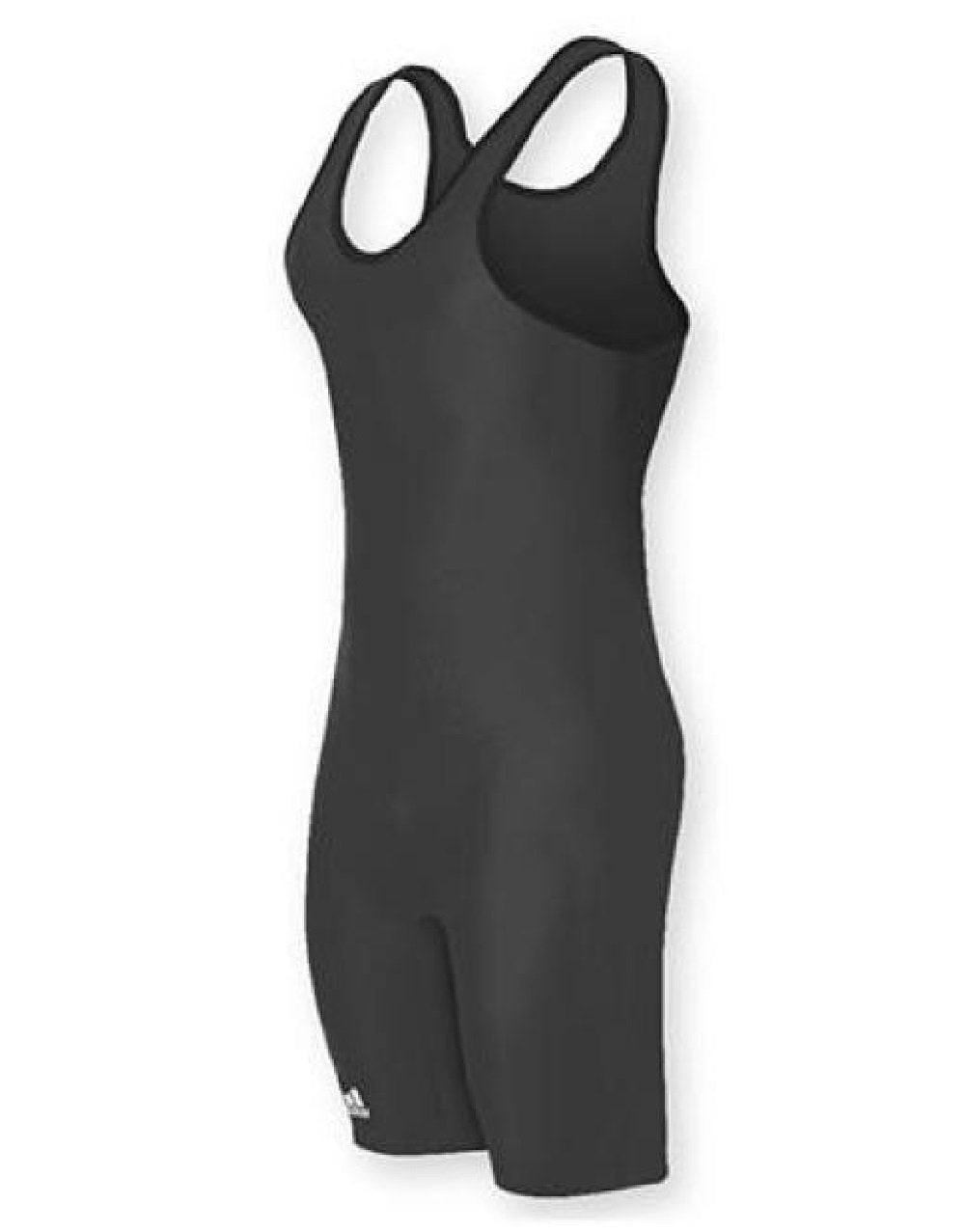 adidas aS101s Lycra Solid Wrestling Singlet - Black- Small