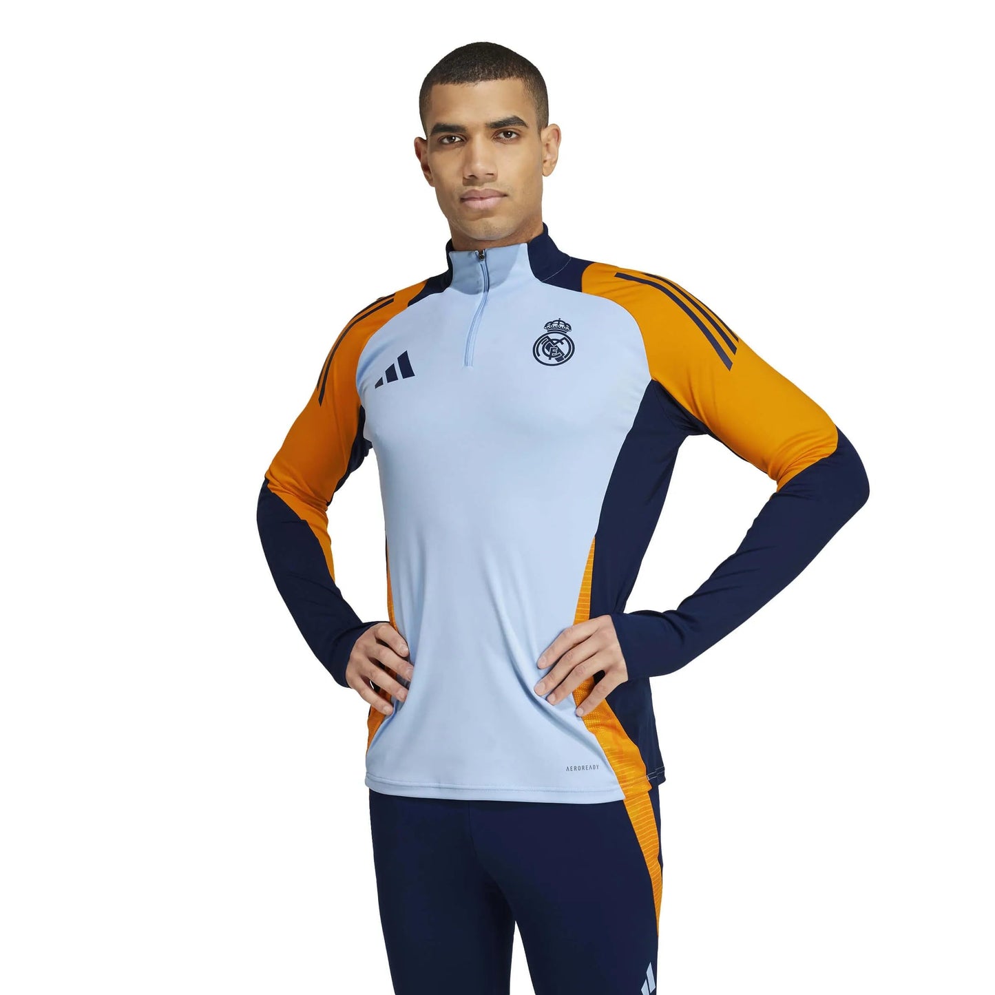 adidas Mens Real Madrid 24/25 Training Top Blue/Crew Orange/Team Navy Blue 3X-Large