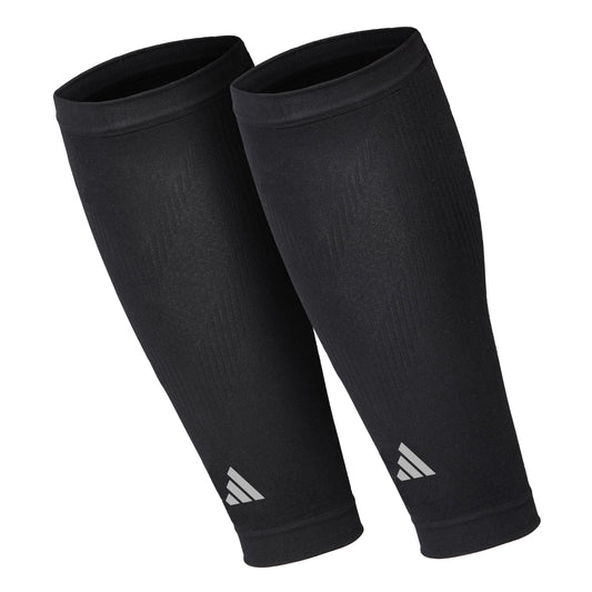adidas Calf Compression Sleeves for Women and Men - Pair of Calf Sleeves for Running Training and Stronger Workouts - Breathable and Lightweight - Durable Calf Compression Support - Black S/M