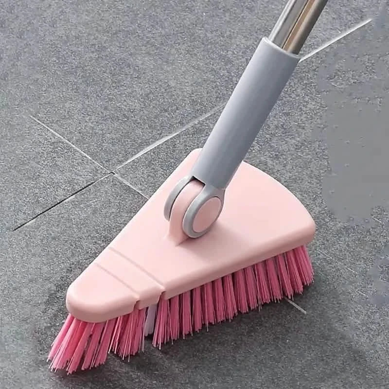 Floor Scrub Brush Long Handle Detachable Stiff Bristles