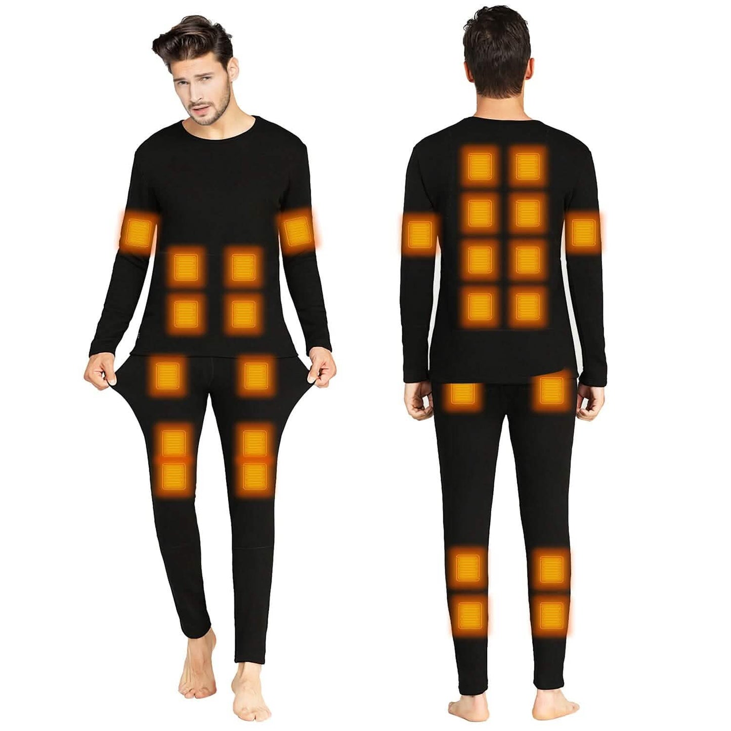 Heated Underwear Long Shirt and Pants Set