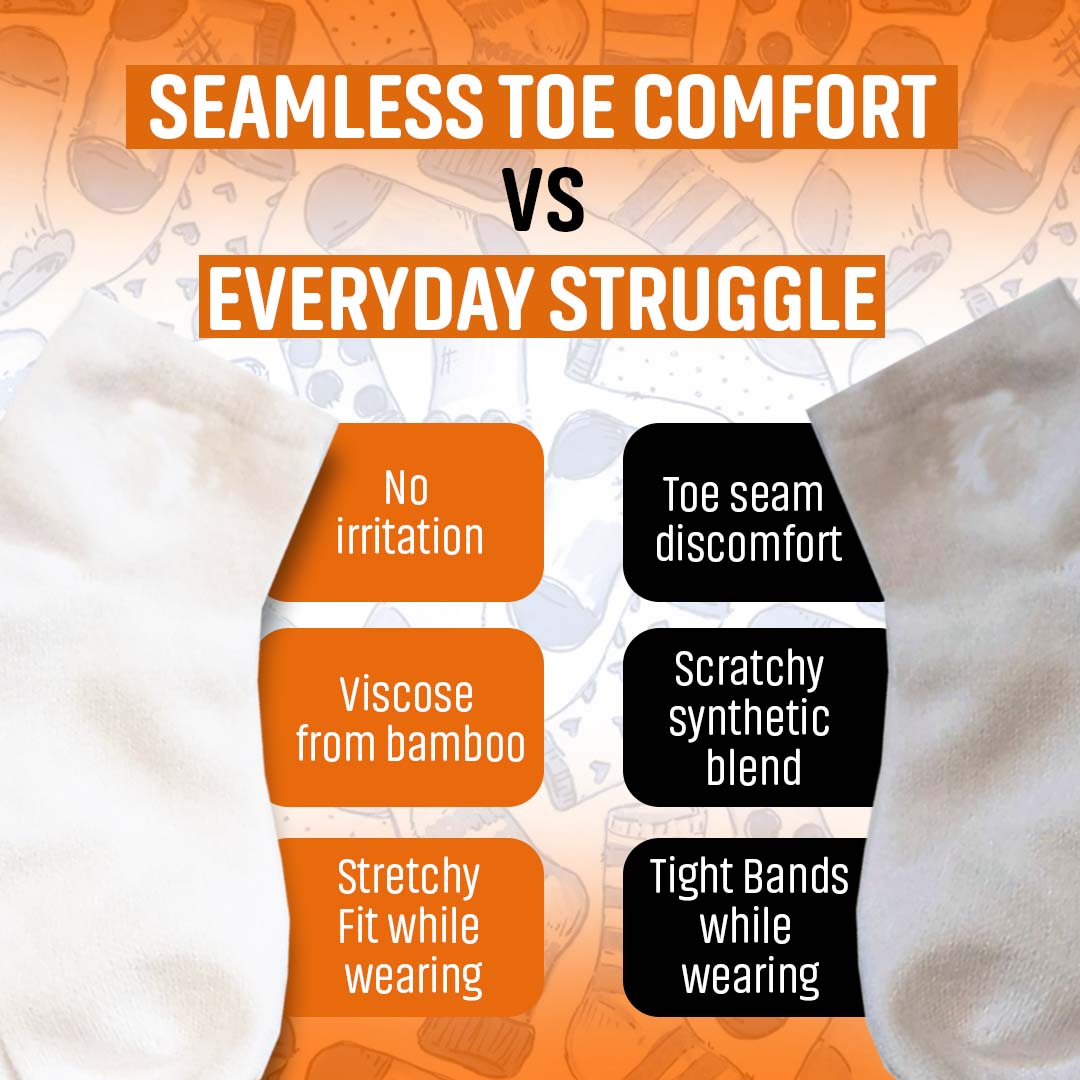 Ankle SmoothToe™ Socks – 5 Pack (Multi Color)