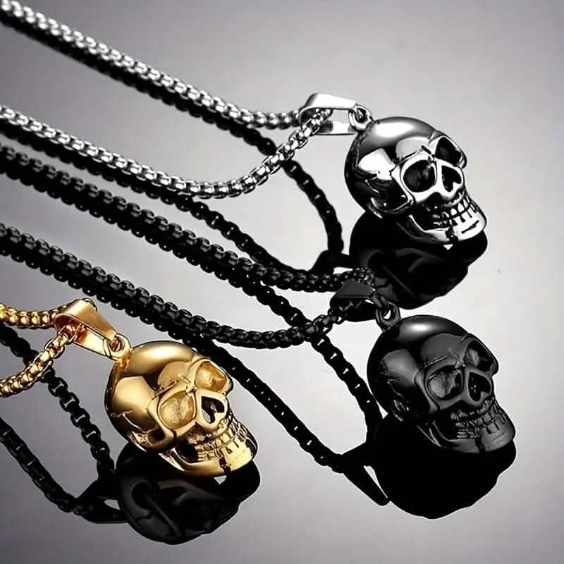 Men's Titanium Steel Skull Necklace